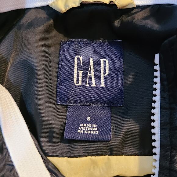 Gap size small women's jogger wind jacket black white striped - Picture 6 of 10